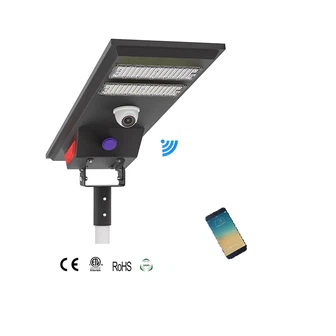 SS06 Solar Street Light LifePO4 -batteri med CCTV -kamera